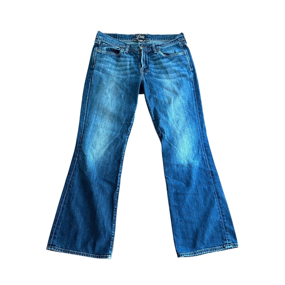 Lucky Brand Gene Montesano Flare Jeans Blue Medium Wash 10/30 SHORT